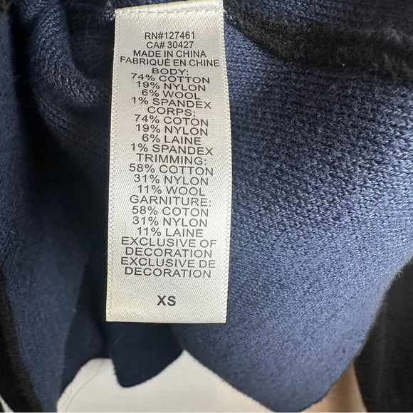 Women's Black Wildfox Cline Embellished Grommet Pullover Sweater | Size XS - Picture 5 of 7